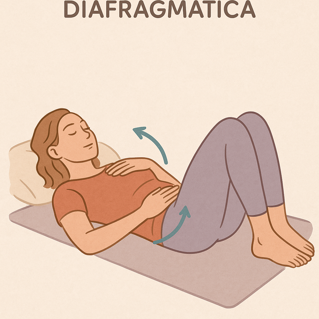 Exercício de Respiração Diafragmática